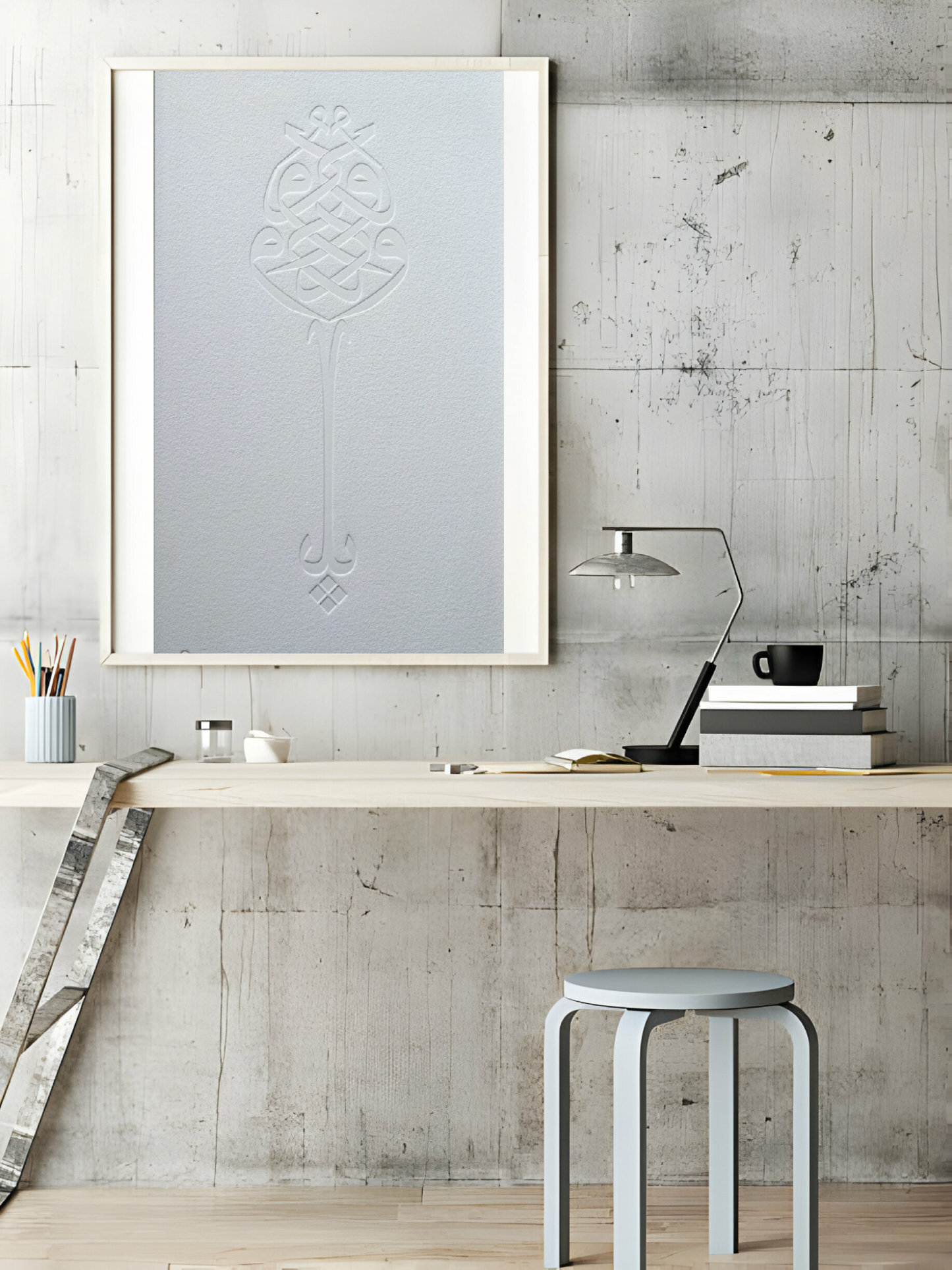 Ya Vedud Kağıt Renk Deri Baskı Tablo