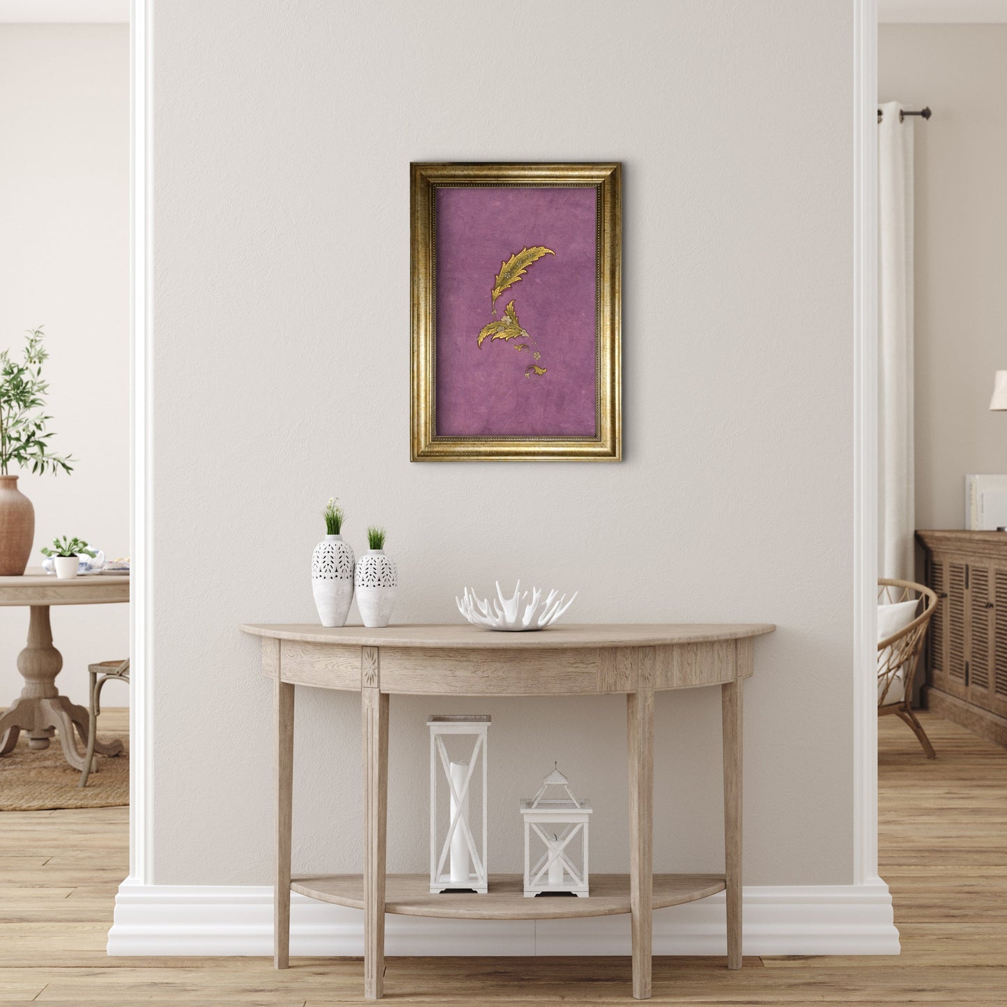 Gold Tazhib Flower Wall Art