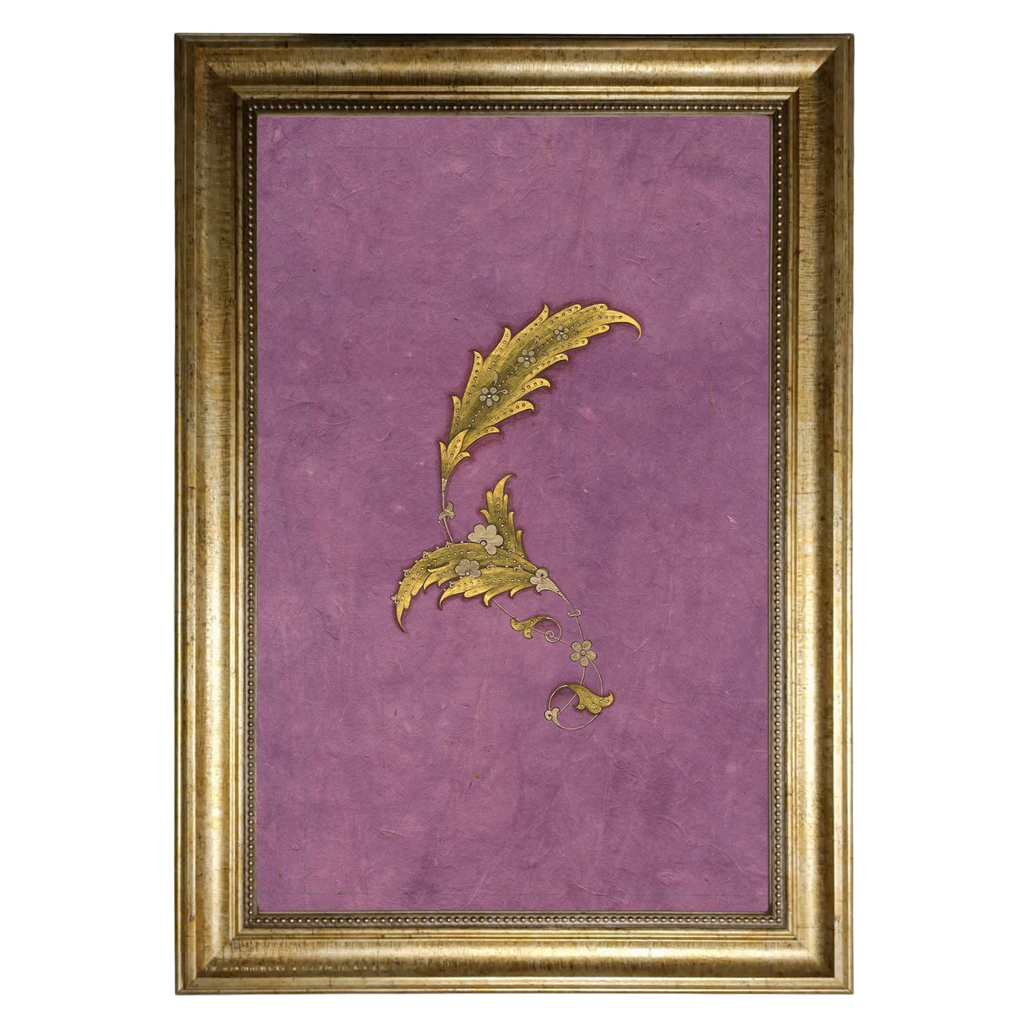 Gold Tazhib Flower Wall Art