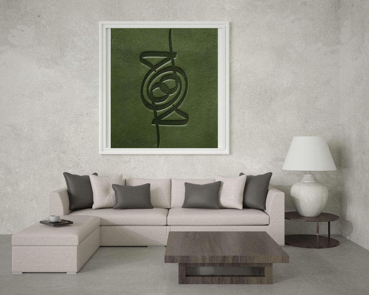 Ha-mim Green Leather Artwork