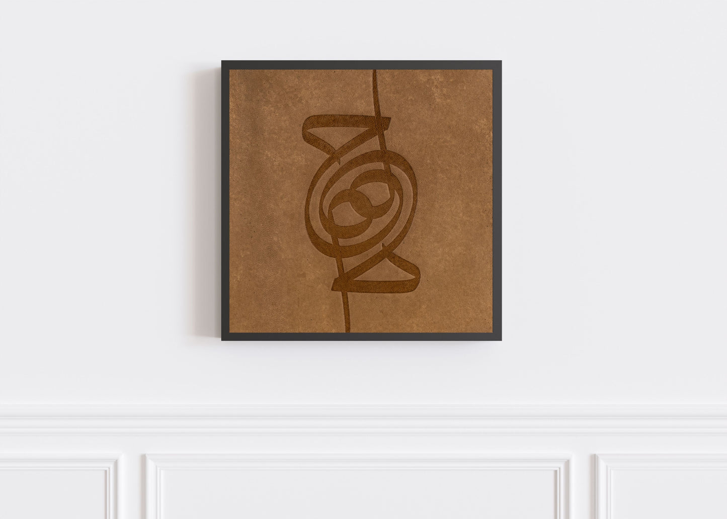 Ha-mim Natural Leather Wall Art