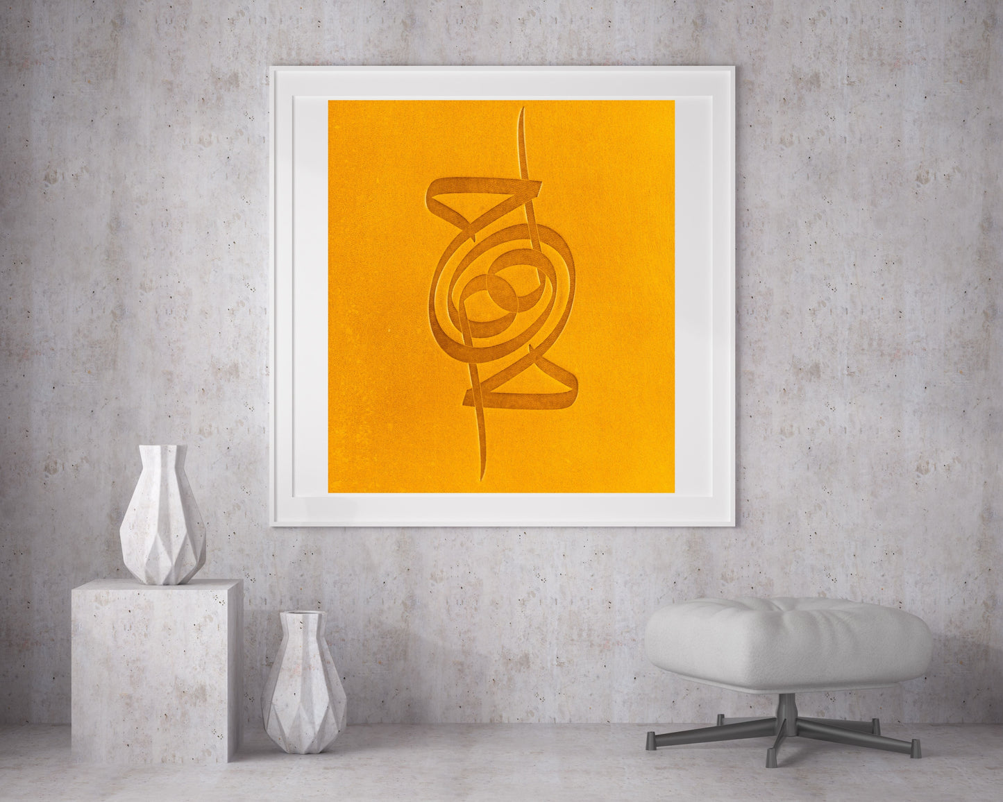 Ha-mim Yellow Leather Artwork